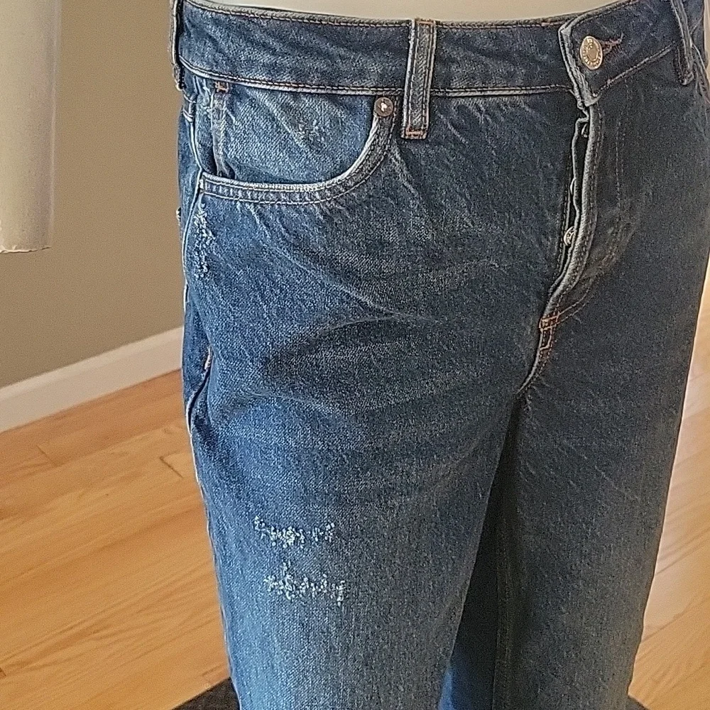 Free People Curvy Misfit Distressed Flare Jean